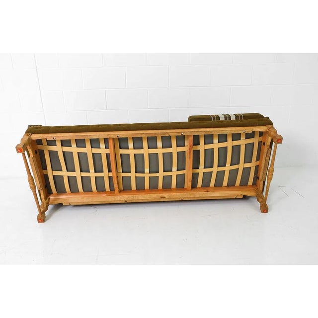 Danish Mid Century Modern Sofa W Straight Paddle Arms For Sale - Image 15 of 16