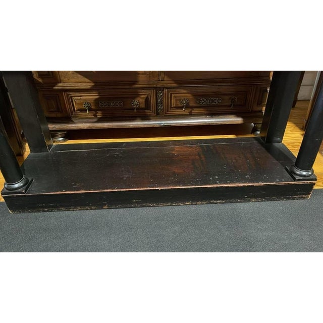 Wood 19th Century Italian Cabinet with Trempe For Sale - Image 7 of 12