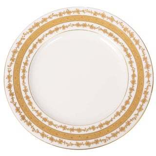 Six (6) Custom Tiffany Antique English Gilt Dessert Plates For Sale