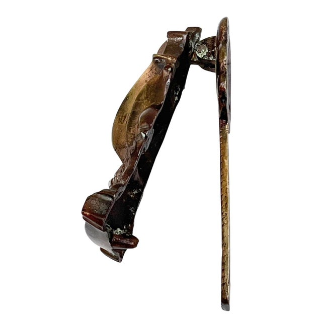 1930s Early 1900s English Brass Galleon Door Knocker For Sale - Image 5 of 7