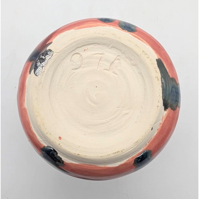 Vintage Studio Pottery Drip-Glaze Bud Vase For Sale - Image 10 of 11
