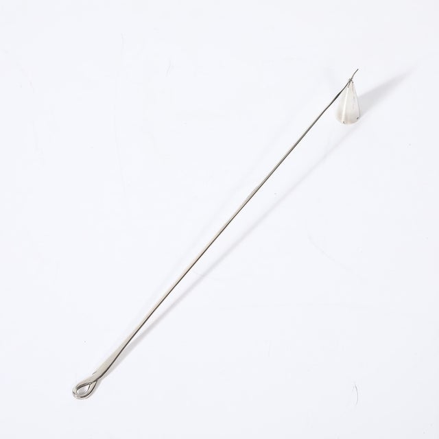 Sterling Silver Padova Pattern Candle Snuffer by E. Peretti Signed Tiffany & Co. For Sale In New York - Image 6 of 14