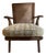 Hollywood at Home Chandigarh Chair With Penny Morrison Linen Cushion For Sale