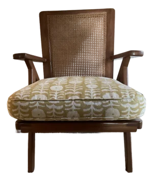 Hollywood at Home Chandigarh Chair With Penny Morrison Linen Cushion