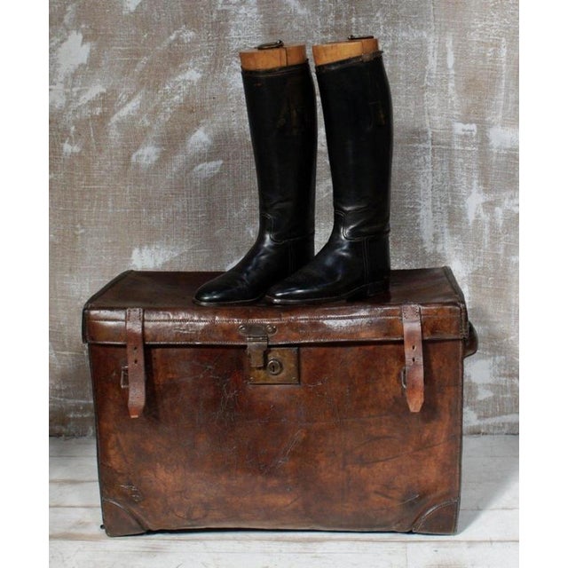 A superb Victorian leather boot trunk by the celebrated London bootmaker and leather goods firm Peal & Co, dating to circa...