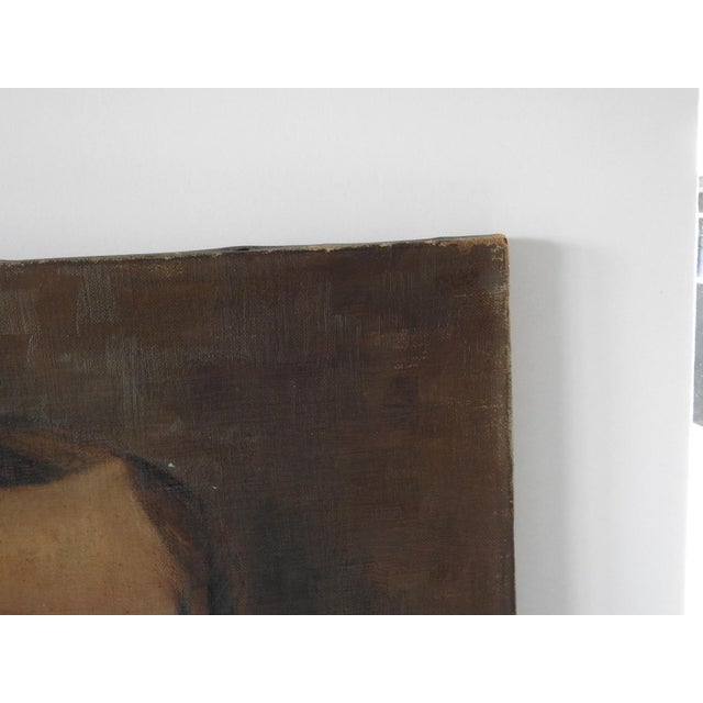 Late 19th century oil on canvas portrait painting of gentleman with some serious sideburns. Unsigned. Unframed, background...