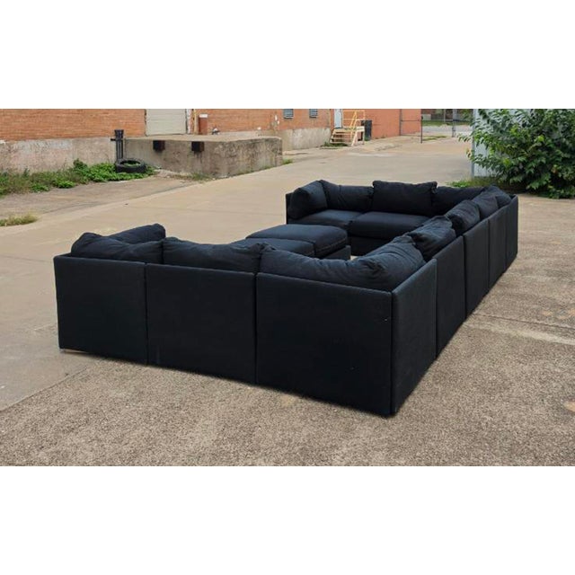 Mid-Century Modern Kroehler "PlayPen" or "Galaxy Pit Sectional Sofa", 11 Sections in Dark Gray For Sale - Image 3 of 6