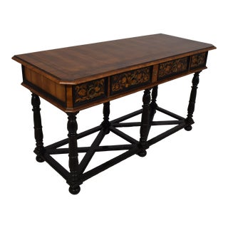 Alfonso Marina Dutch Style Inlaid Console Server Table For Sale