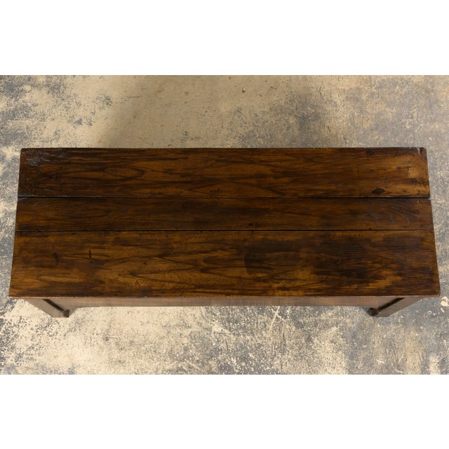 Early 19th Century Country French Provincial Oak Coffer Trunk For Sale - Image 4 of 18