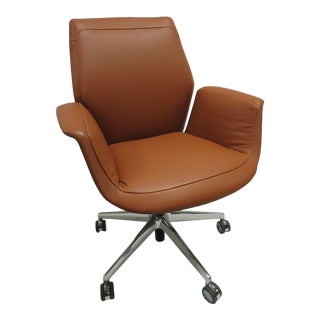 Poltrona Frau Downtown Executive Leather Chair For Sale