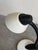 1980s White and Black Gooseneck Desk Lamp With Adjustable Arm For Sale - Image 4 of 10