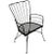 Black Wrought Iron Armchair After Weinberg For Sale - Image 8 of 8