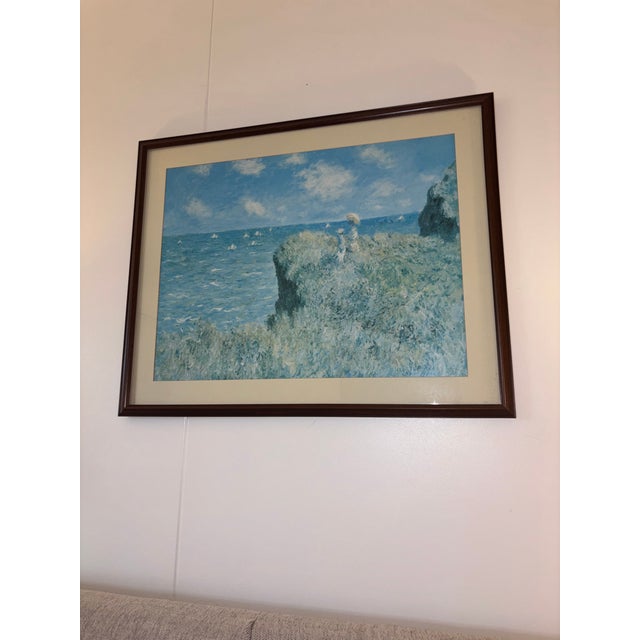 Claude Monet "Cliff Walk at Pourville" - Large Framed Art For Sale In Charleston - Image 6 of 8