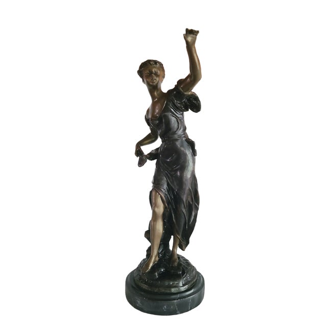 This exquisite sculpture is one-of-a-kind piece by the artist Emile Bruchon. It was crafted between 1880 and 1920, and...