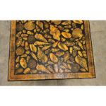 Vintage Painted Square Low Table with Shell Découpage For Sale - Image 11 of 11