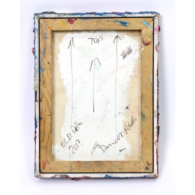 Heavy Impasto Modernist Colorful Oil Painting For Sale In Chicago - Image 6 of 6