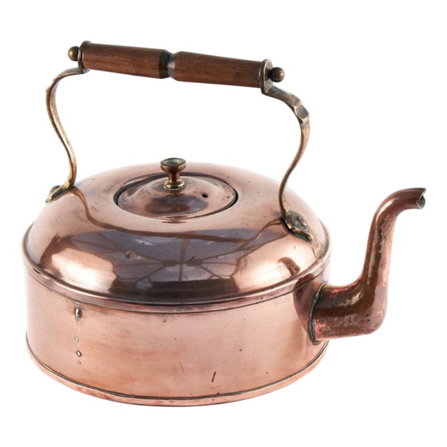 Antique Copper Kettle, 1900 For Sale