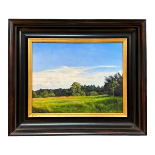 Elyse Gerard, Evening Field, Oil on Canvas, Early 21st Century, Framed For Sale