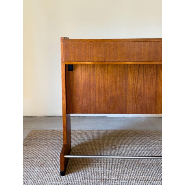 Dyrlund Glass & Teak Drinks Bar by Erik Buch for Dyrlund, Denmark, 1960s For Sale - Image 4 of 17