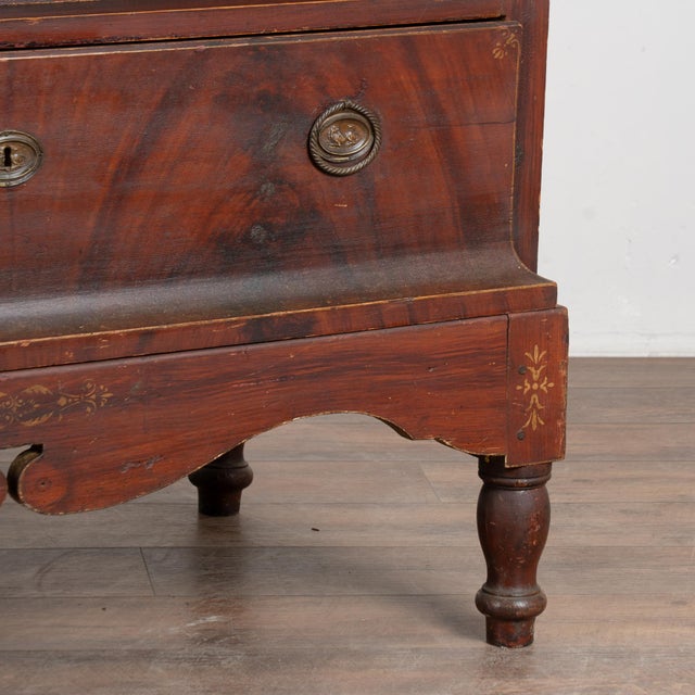 Early 19th Century Danish Pine Large Chest of Five Drawers With Original Painted Finish For Sale - Image 13 of 14
