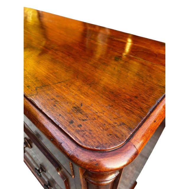 Brown Large William IV Figured Mahogany Chest of Drawers, c1830s For Sale - Image 8 of 18