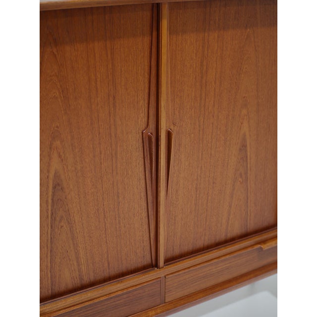 1960s Model 13 Highboard in Teak by Gunni Omann for Omann Jun, Denmark, 1960s For Sale - Image 5 of 18