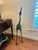This attractive midcentury bronze sculpture may have originated in Japan or Italy and is cast using the lost wax method....