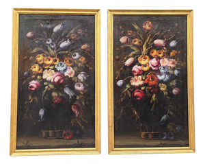J. Palomar, Floral Still Lifes, 1964, Oil on Canvas