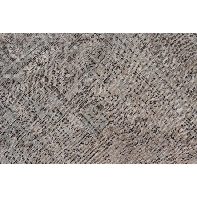 Antique Persian Karajeh Gallery Rug With Geometric Medallion Design 4'10 X 12'3 For Sale - Image 12 of 12