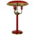 Red Italian Table Lamp with 3 Arms in the Style of Stilnovo, 1960s, Italy For Sale - Image 12 of 12