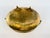 Vintage Solid Brass Hammered Centerpiece Bowl With Grapevine Handles For Sale - Image 13 of 13