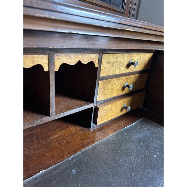 English Victorian Mahogany Secretaire Bookcase, 1880s For Sale - Image 11 of 15
