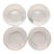 90's Clear Glass Dessert Bowls S/4 For Sale