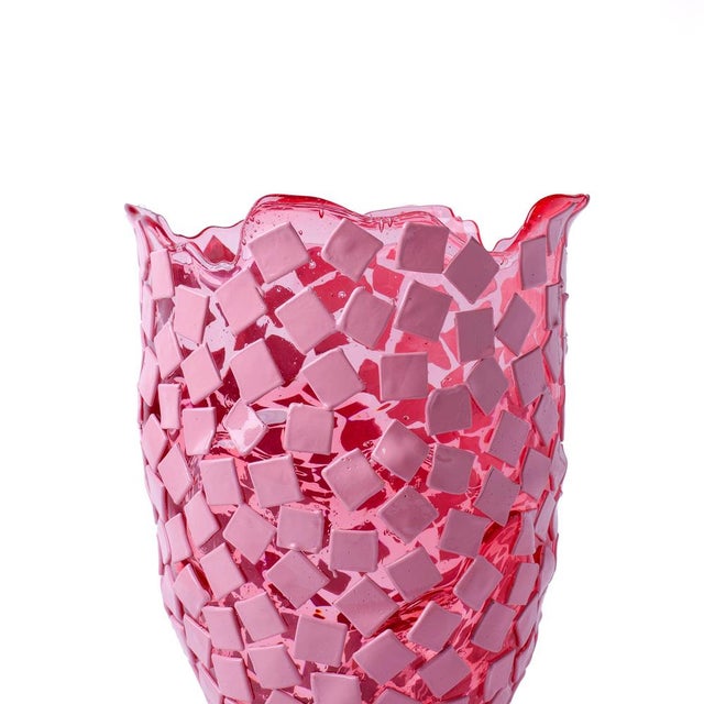 Rock Vase in Clear Light Fuchsia by Gaetano Pesce for Fish Design For Sale - Image 6 of 12