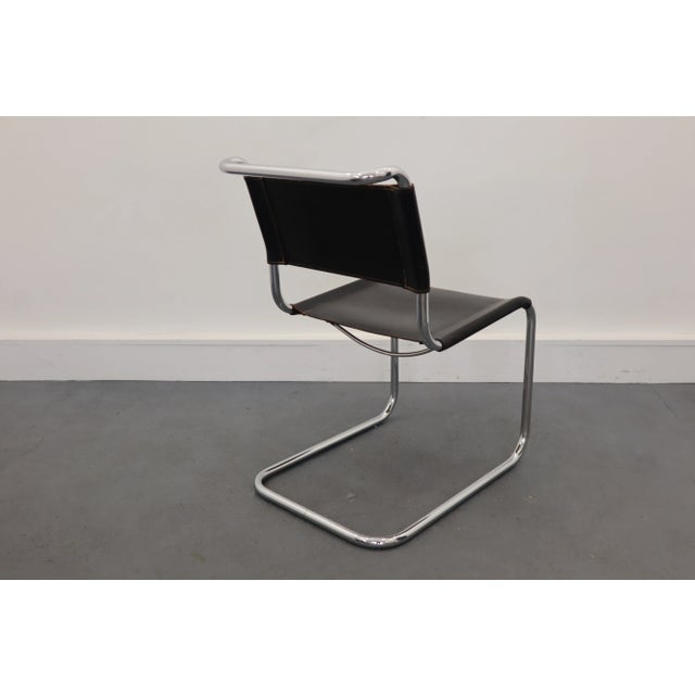 Animal Skin Vintage S33 Armchair by Mart Stam for Thonet,1940s For Sale - Image 7 of 12