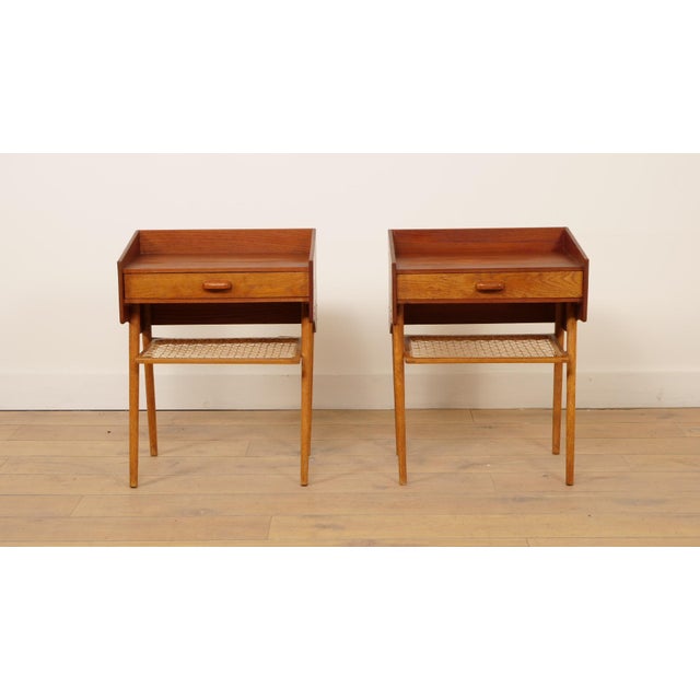 Danish Bedside Tables in Teak, Set of 2 For Sale - Image 16 of 16