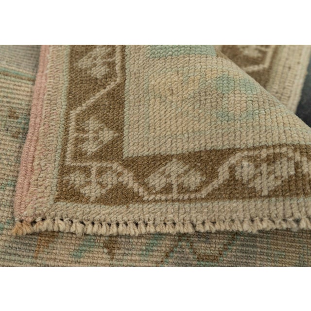 Turkish Mini Rug Oriental Hand Knotted Vintage Rug 1'9" x 3'3" #21074 For Sale In Houston - Image 6 of 8