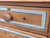Early 20th Century Antique English Edwardian Natural Pine Chest of Drawers With Blue French Line For Sale - Image 5 of 14