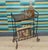 Black Formica String Side Table with Newspaper Rack and Wheels, 1960s For Sale - Image 8 of 10
