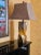Mid-Century Modern Style Twisted Wood Look Table Lamps With Suede Lamp Shades - a Pair For Sale - Image 11 of 12