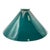 Glass 1920s Art Deco Banker/Poker Brass Hanging Ceiling Light W/ 10" Green Glass Shade For Sale - Image 7 of 13
