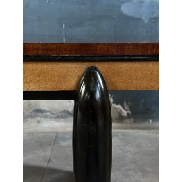 Wood Early 20th Century Italian Art Deco Dining Table Manner of Osvaldo Borsani For Sale - Image 7 of 10
