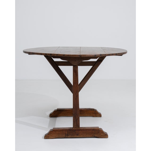 19th Century French Oak Wine Tasting Folding Table For Sale - Image 14 of 15