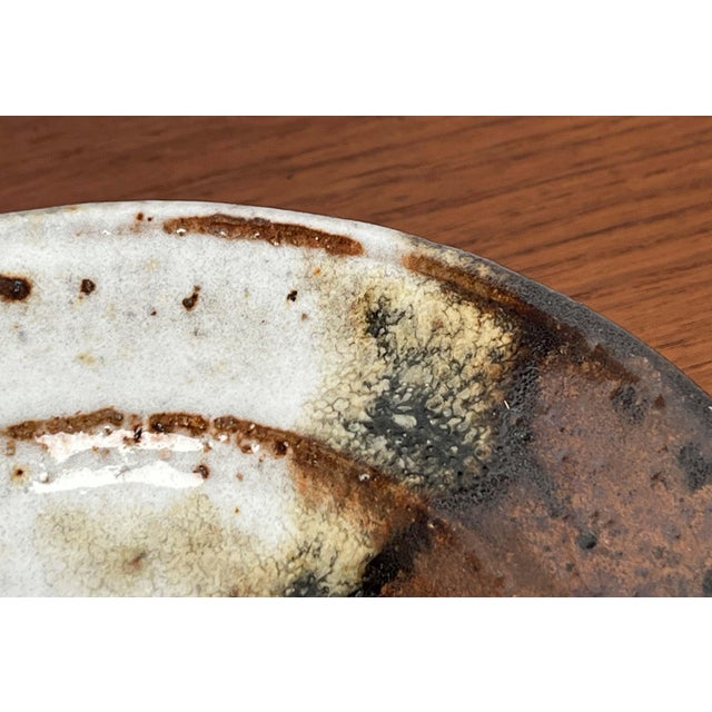 Mid-Century Modern Danish Studio Pottery Bowl or Wall Plate from Jim & Henny Waldorff, Svaneke, Bornholm, 1960s For Sale - Image 12 of 17
