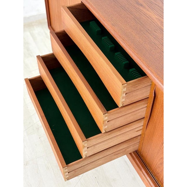 Wood Mid-Century Danish Teak Sideboard by Axel Christiansen for Odder Møbel, 1960s For Sale - Image 7 of 18