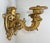 Large Antique Ornate Carved Italian Gilt Wood Cherub Wall Sconce Fixtures - a Pair For Sale In New York - Image 6 of 18