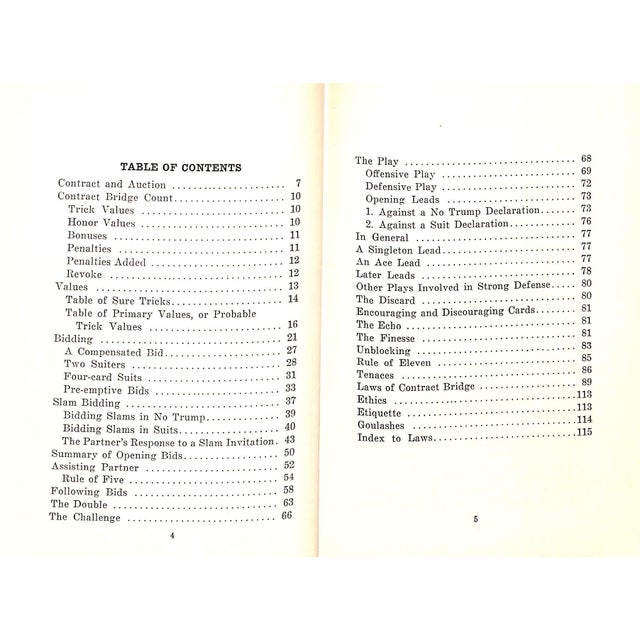 "Bridge: Contract and Auction" 1929 Bryant, Mary Phillips For Sale In New York - Image 6 of 7