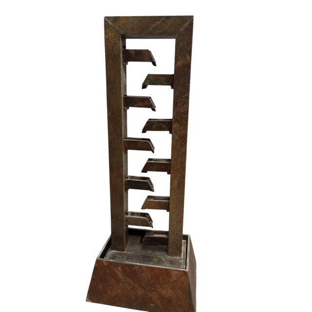 French Modern Slate Stone Fountains, 2000s, Set of 2 For Sale - Image 7 of 15