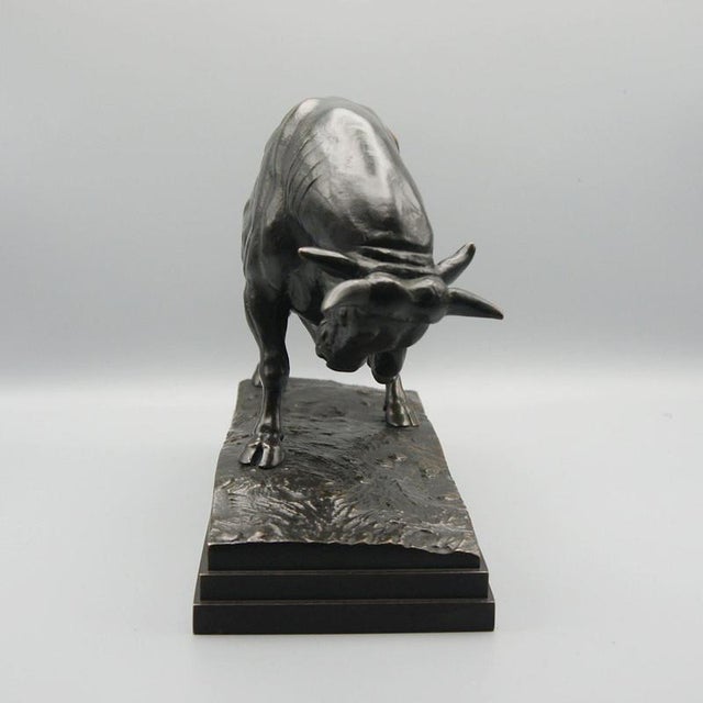 Standing Bull Figurine by Antoine Louis Barye For Sale - Image 4 of 14