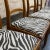 Brown Mid-Century Swedish Modern Dining Chairs With Zebra Fabric For Sale - Image 8 of 10